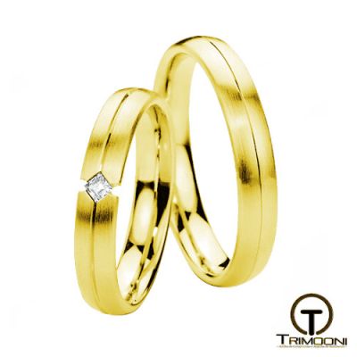 Sevil_OAS-  Set (pareja) de Argollas Matrimonio Oro Amarillo Trimooni