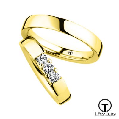 Tr3m_OAS-  Set (pareja) de Argollas Matrimonio Oro Amarillo Trimooni