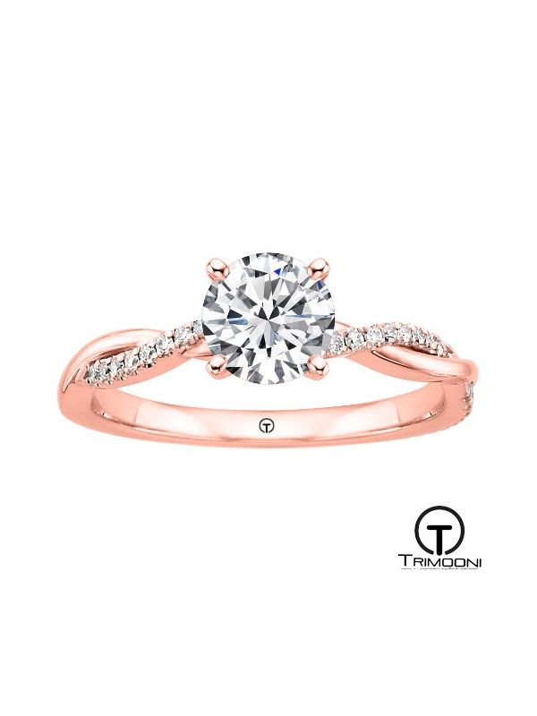 Amad_ACOR || Anillo de Compromiso oro rosado Trimooni con Diamante 10000309