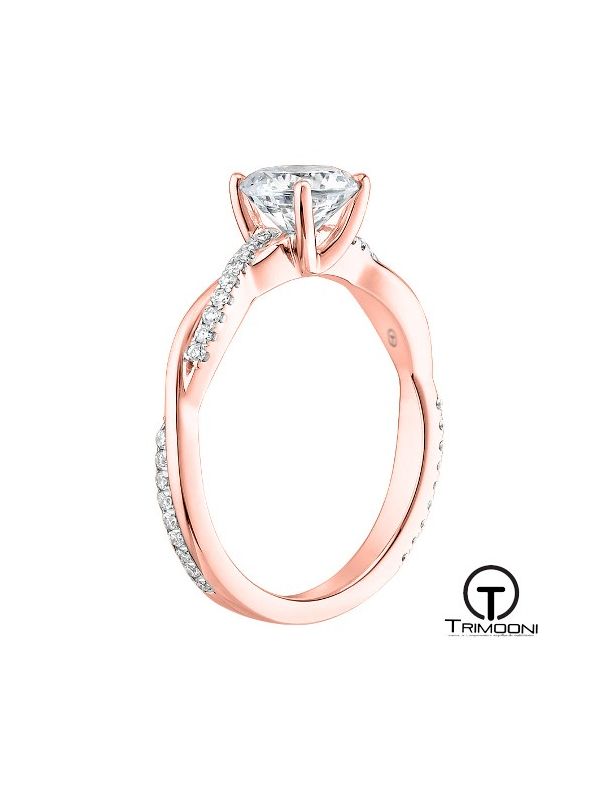 Amad_ACOR || Anillo de Compromiso oro rosado Trimooni con Diamante 10000309