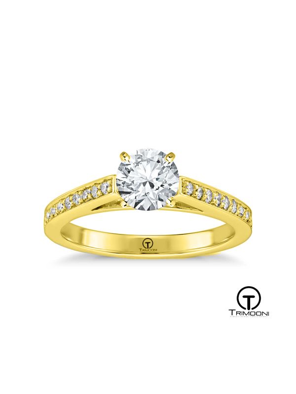 Cattedrale_ACOA || Anillo de Compromiso oro Amarillo Trimooni con Diamante 10000294