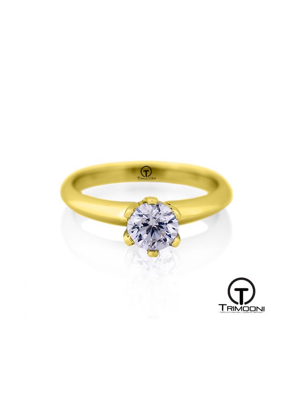 Espir_ACOA || Anillo de Compromiso oro Amarillo Trimooni con Diamante  de 0-Quilates (dd_)