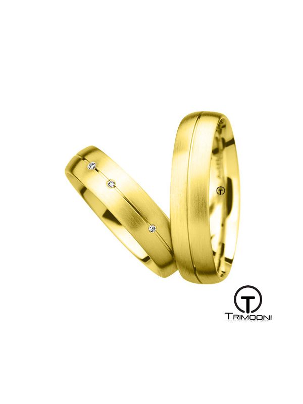 Siso_OAS-  Set (pareja) de Argollas Matrimonio Oro Amarillo Trimooni