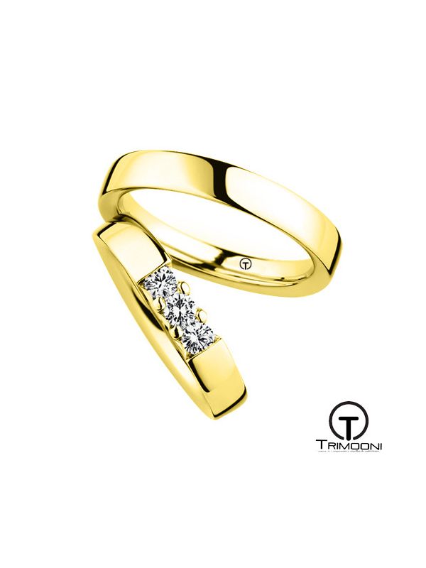 Tr3m_OAS-  Set (pareja) de Argollas Matrimonio Oro Amarillo Trimooni